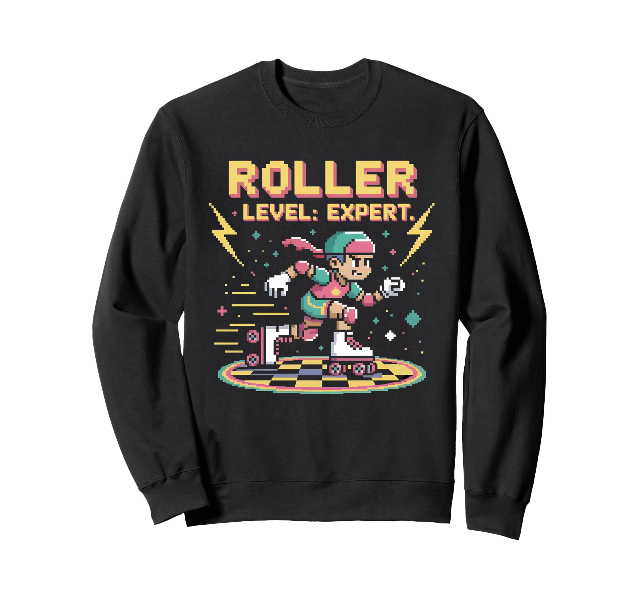 Roller Skate Roller Skating Gaming Sweatshirt - Graphic Print for Adults - T-Shirt, Sweatshirt, Hoodie