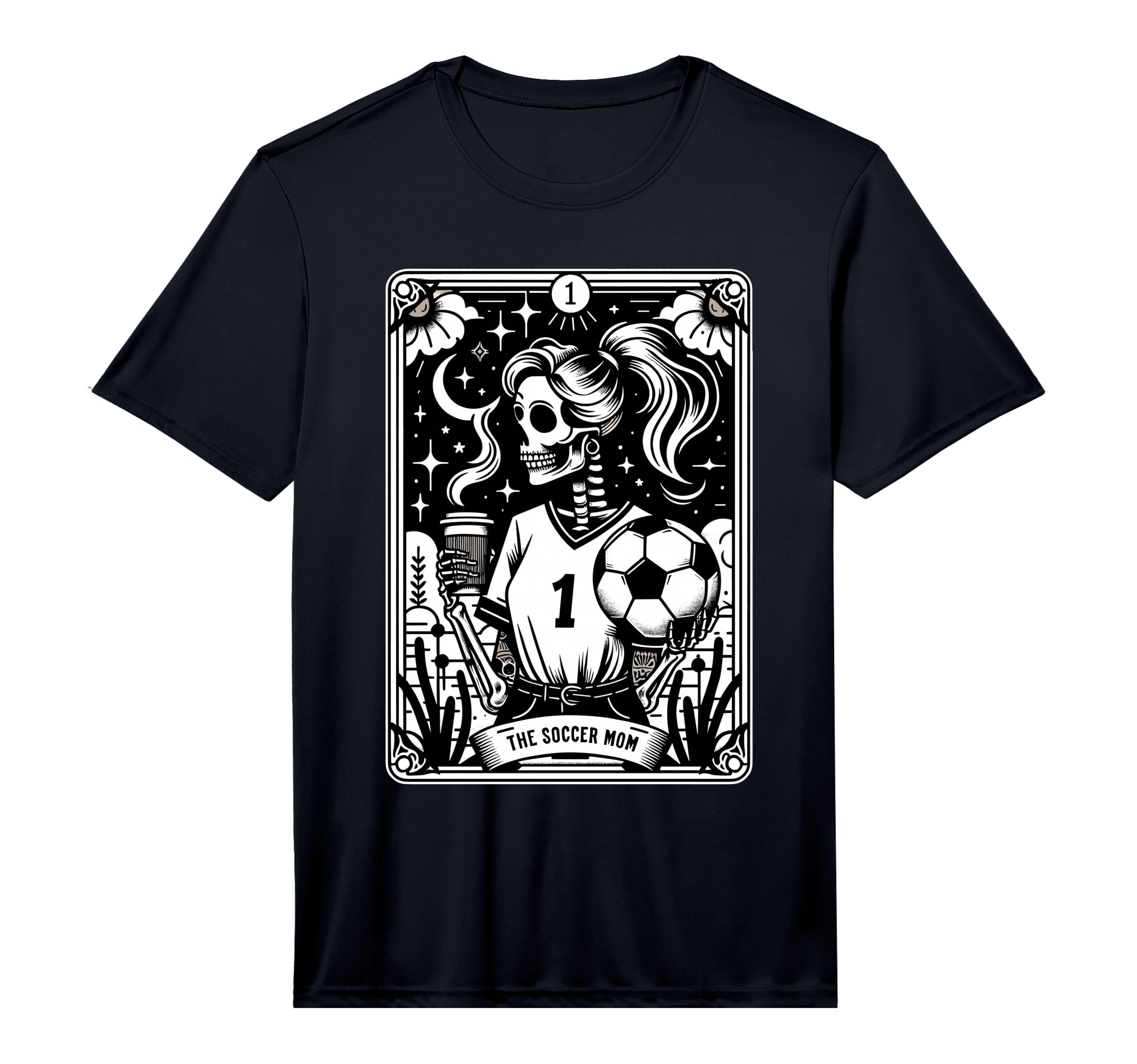 Soccer Mom Soccer Mum Tarot Card T-Shirt - Novelty Apparel Men Women - T-Shirt, Sweatshirt, Hoodie