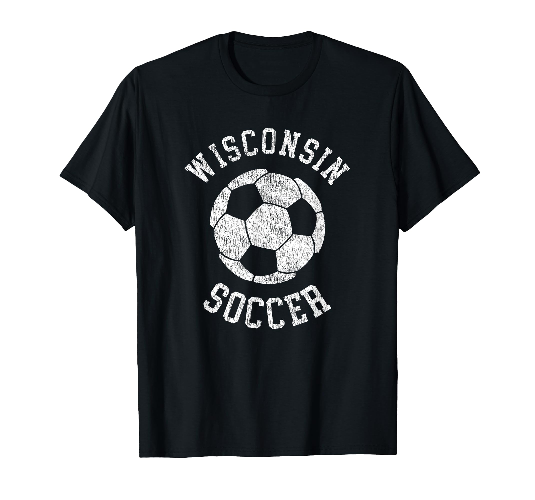 Wisconsin Soccer Distressed 90S T-Shirt - Streetwear Style Men Women - T-Shirt, Sweatshirt, Hoodie