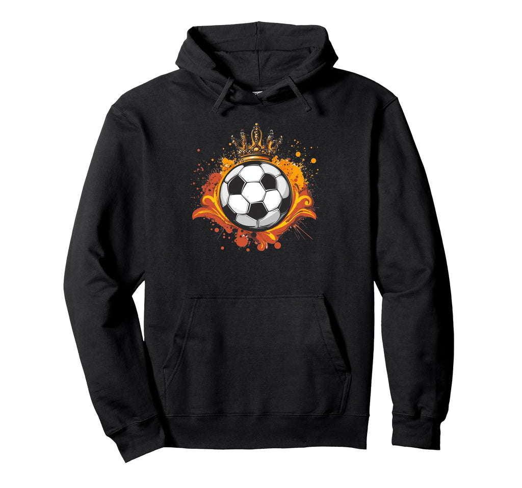 Awesome Soccer Ball Fit King Hoodie - Casual Everyday Wear Men Women - T-Shirt, Sweatshirt, Hoodie