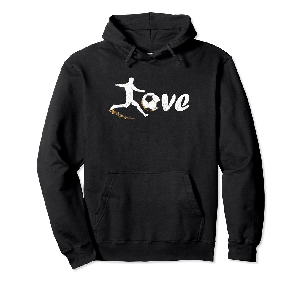 Soccer Love Goalie Distressed Goalkeeper Hoodie - Unique Graphic Men Women - T-Shirt, Sweatshirt, Hoodie