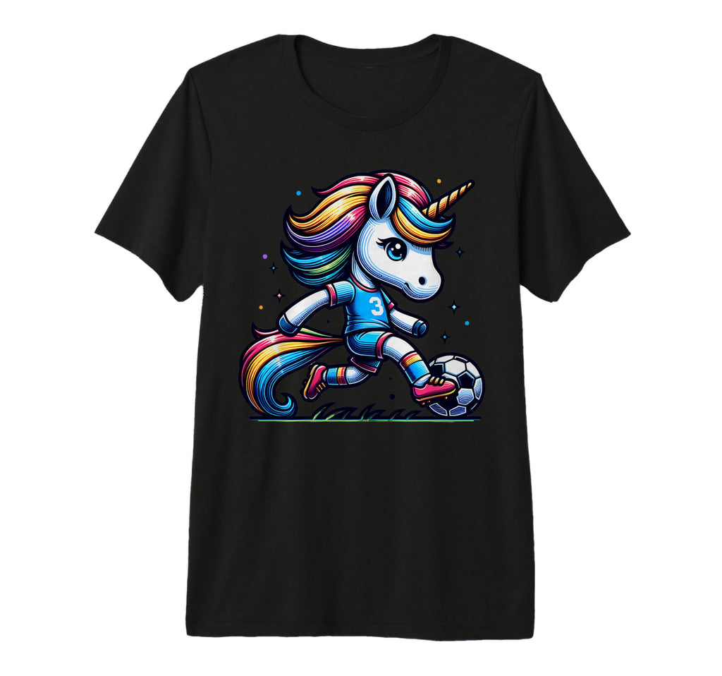 Footballer Unicorn Fans Soccer Team T-Shirt - Fun Novelty Design Unisex - T-Shirt, Sweatshirt, Hoodie