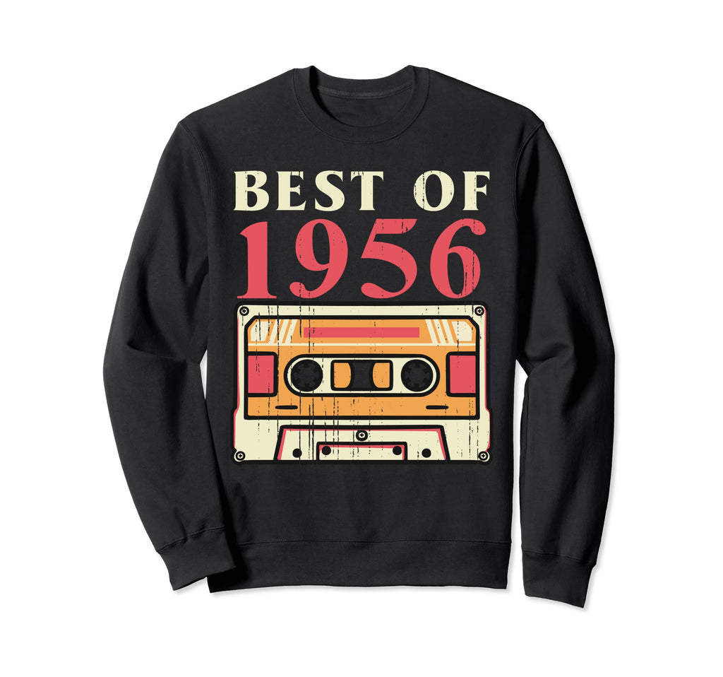 Best 1956 Cassette Tape 80 Years Old Sweatshirt - Unique Graphic Unisex - T-Shirt, Sweatshirt, Hoodie