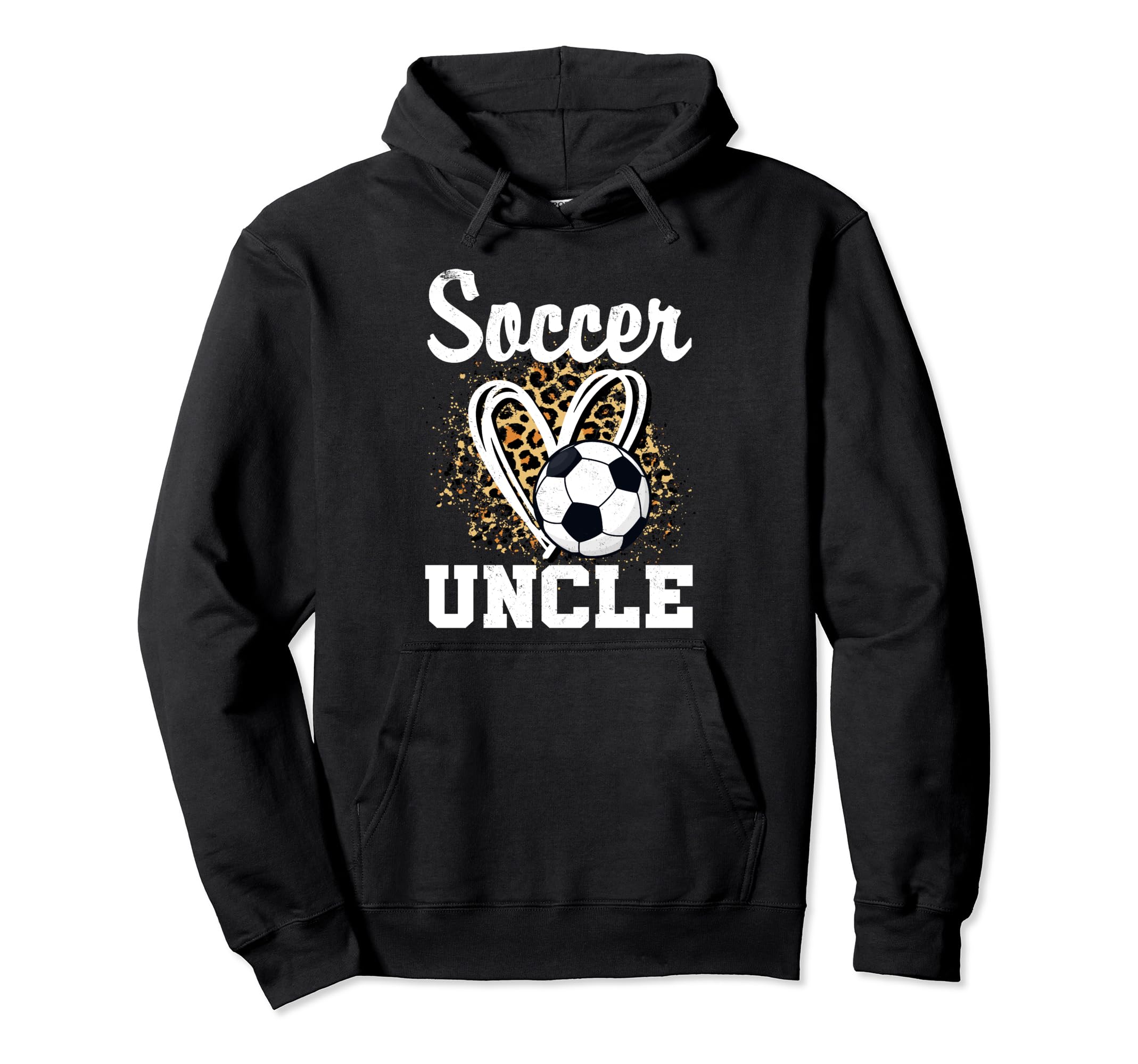 Soccer Uncle Leopard Heart Matching Hoodie - Aesthetic Graphic Unisex - T-Shirt, Sweatshirt, Hoodie