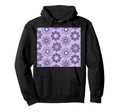 70S Floral Pattern Purple Lilac And Hoodie - Streetwear Style for Adults - T-Shirt, Sweatshirt, Hoodie