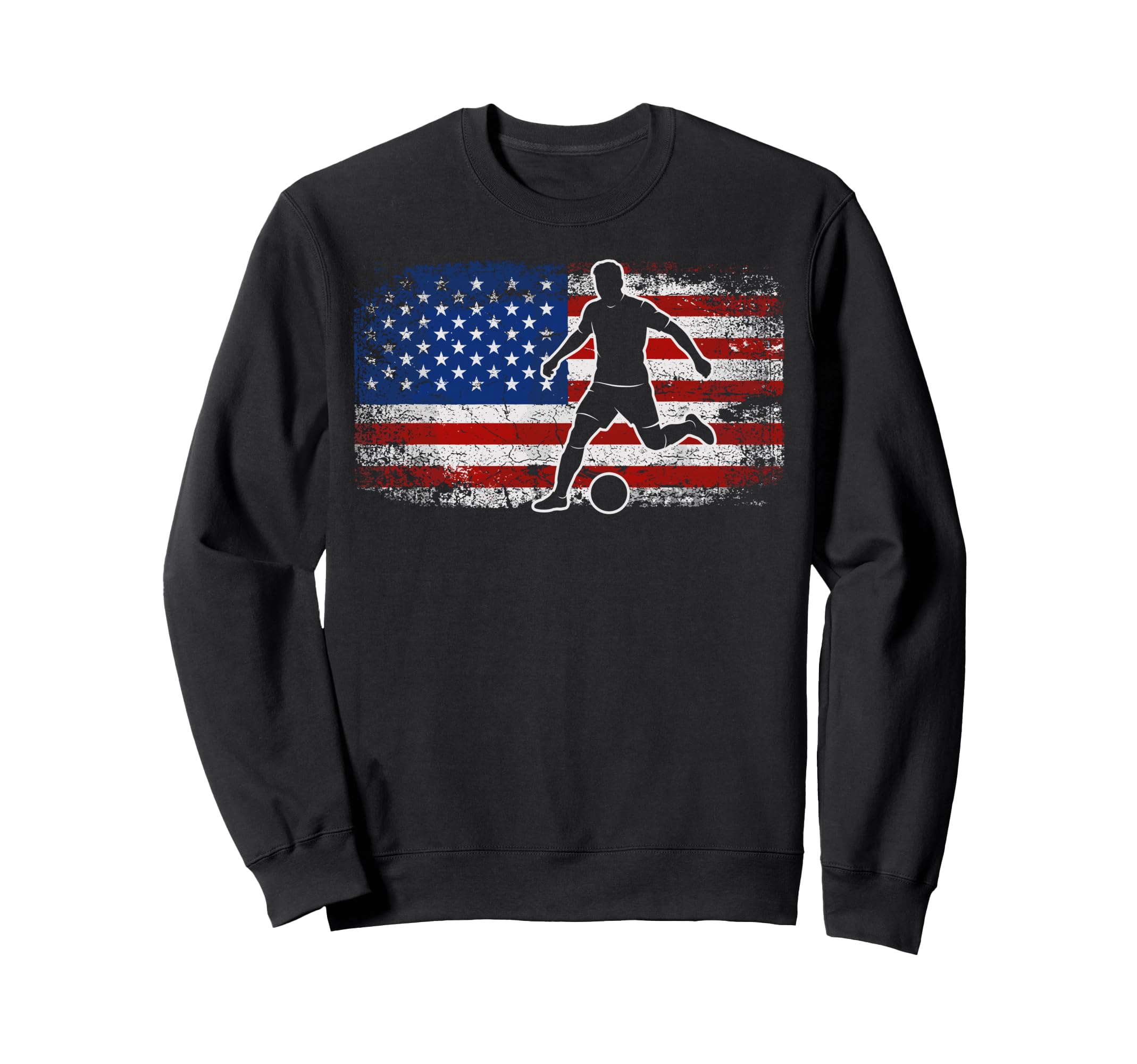 Soccer 2026 Distressed Usa Sweatshirt - Minimalist Print for Adults - T-Shirt, Sweatshirt, Hoodie