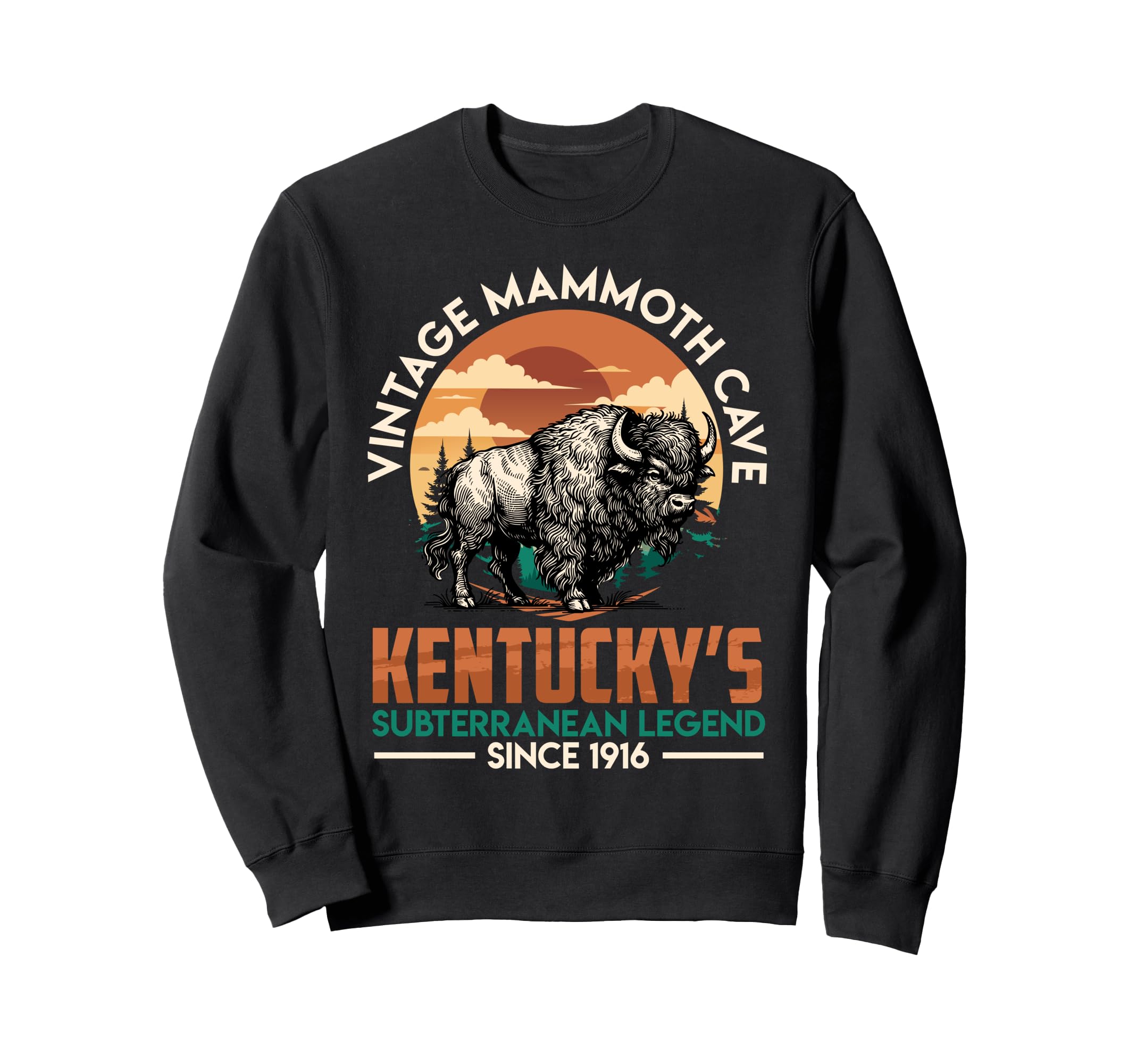 Mammoth Cave Kentuckys Subterranean Sweatshirt - Trendy Graphic Men Women - T-Shirt, Sweatshirt, Hoodie