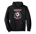 Santas Star Striker Funny Soccer Hoodie - Custom Art Print for Adults - T-Shirt, Sweatshirt, Hoodie