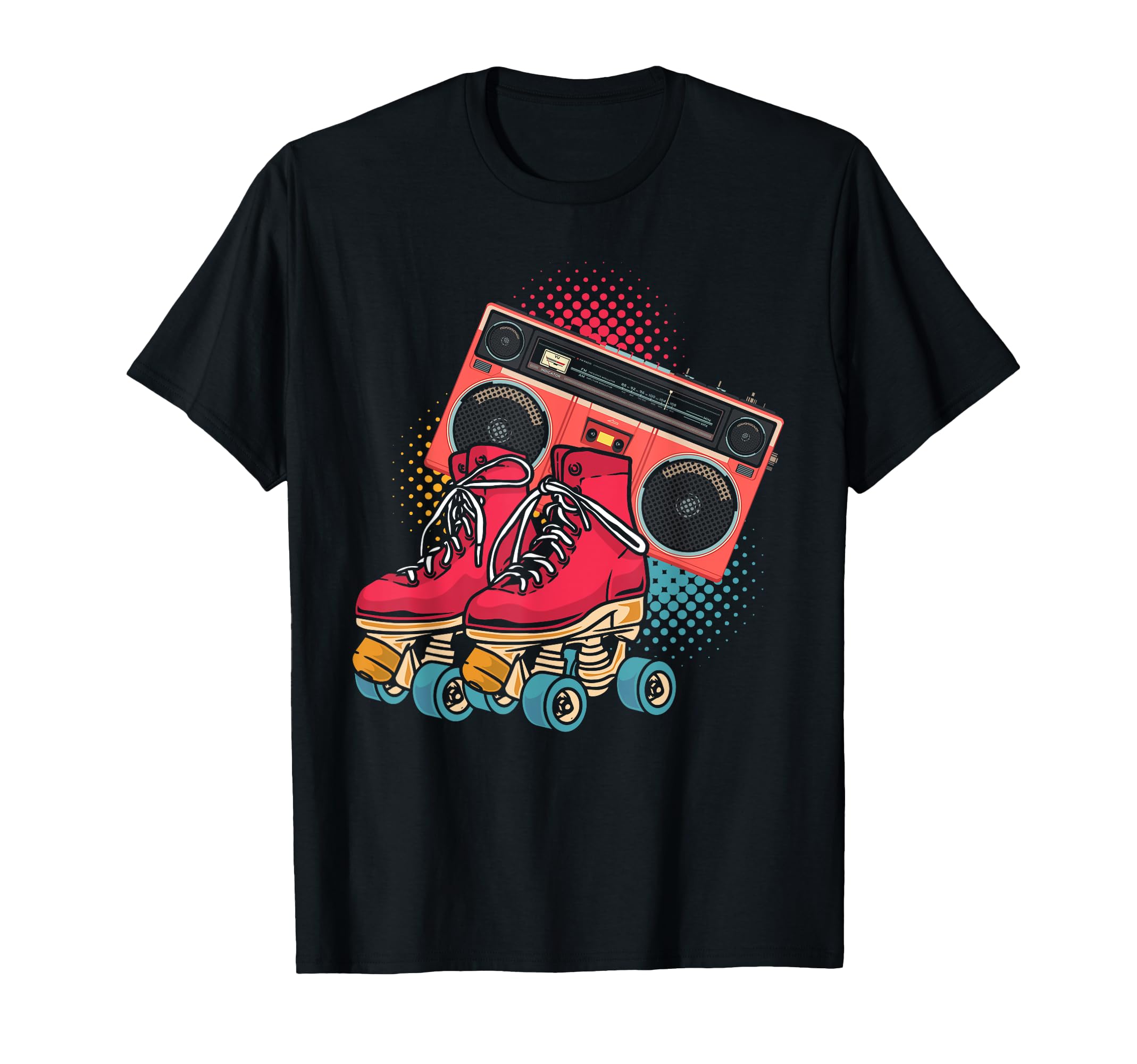 Skating Roller Skate Lover Cassettes T-Shirt - Trendy Graphic Unisex - T-Shirt, Sweatshirt, Hoodie
