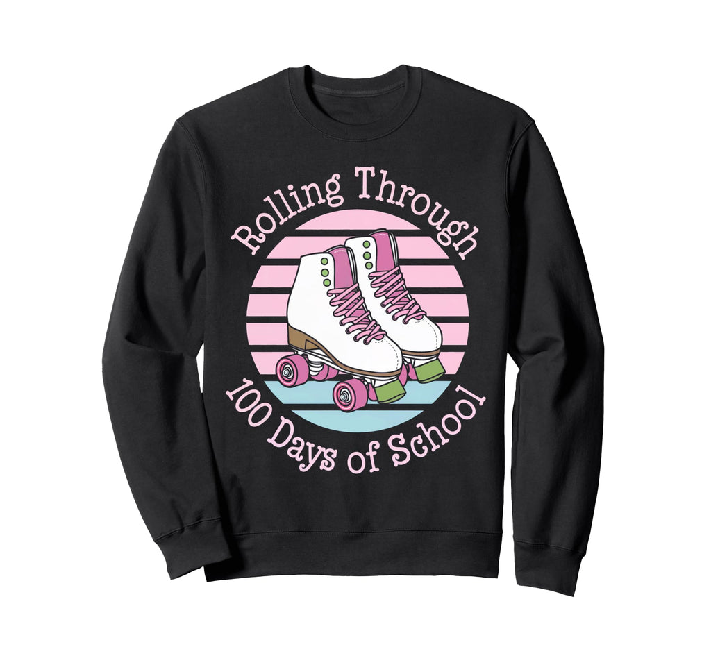 Roller Skate Rolling Through 100 Sweatshirt - Custom Art Print Men Women - T-Shirt, Sweatshirt, Hoodie
