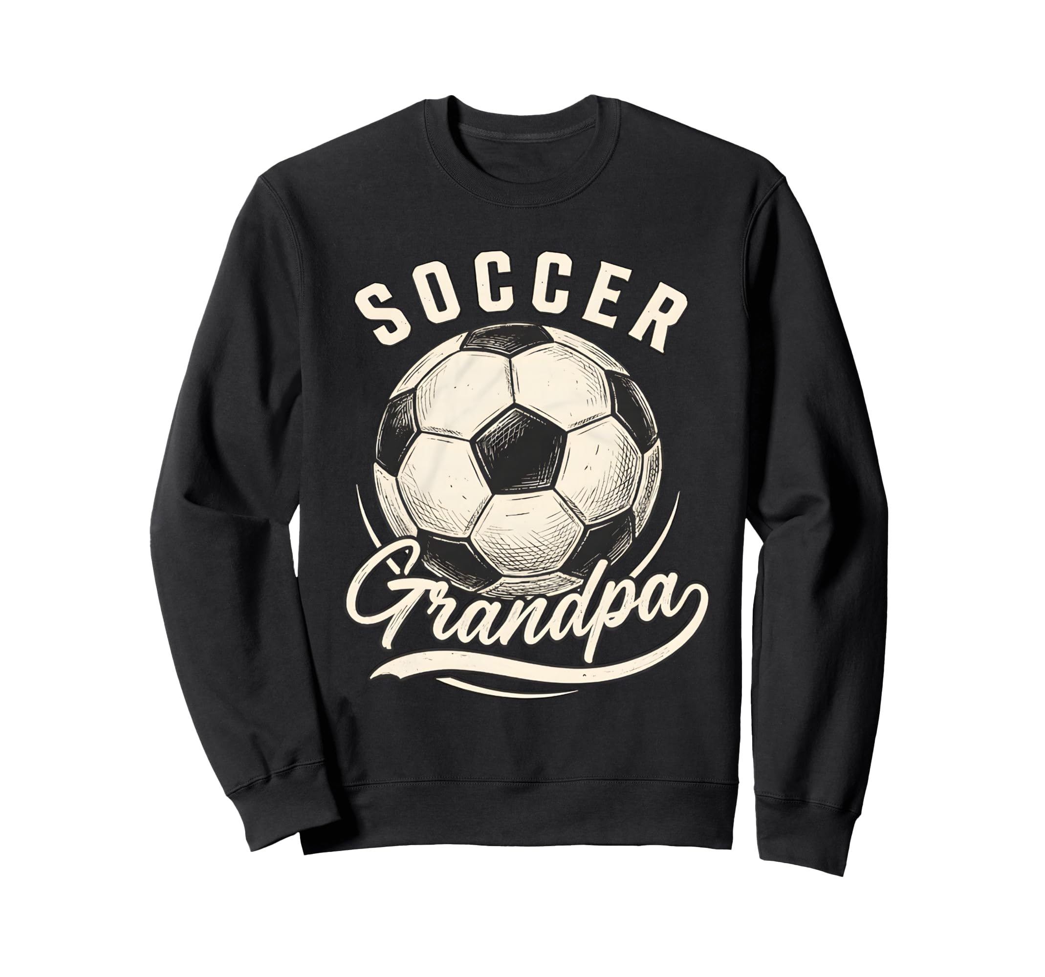 Soccer Grandpa Proud Soccer Sweatshirt - Minimalist Print for Adults - T-Shirt, Sweatshirt, Hoodie