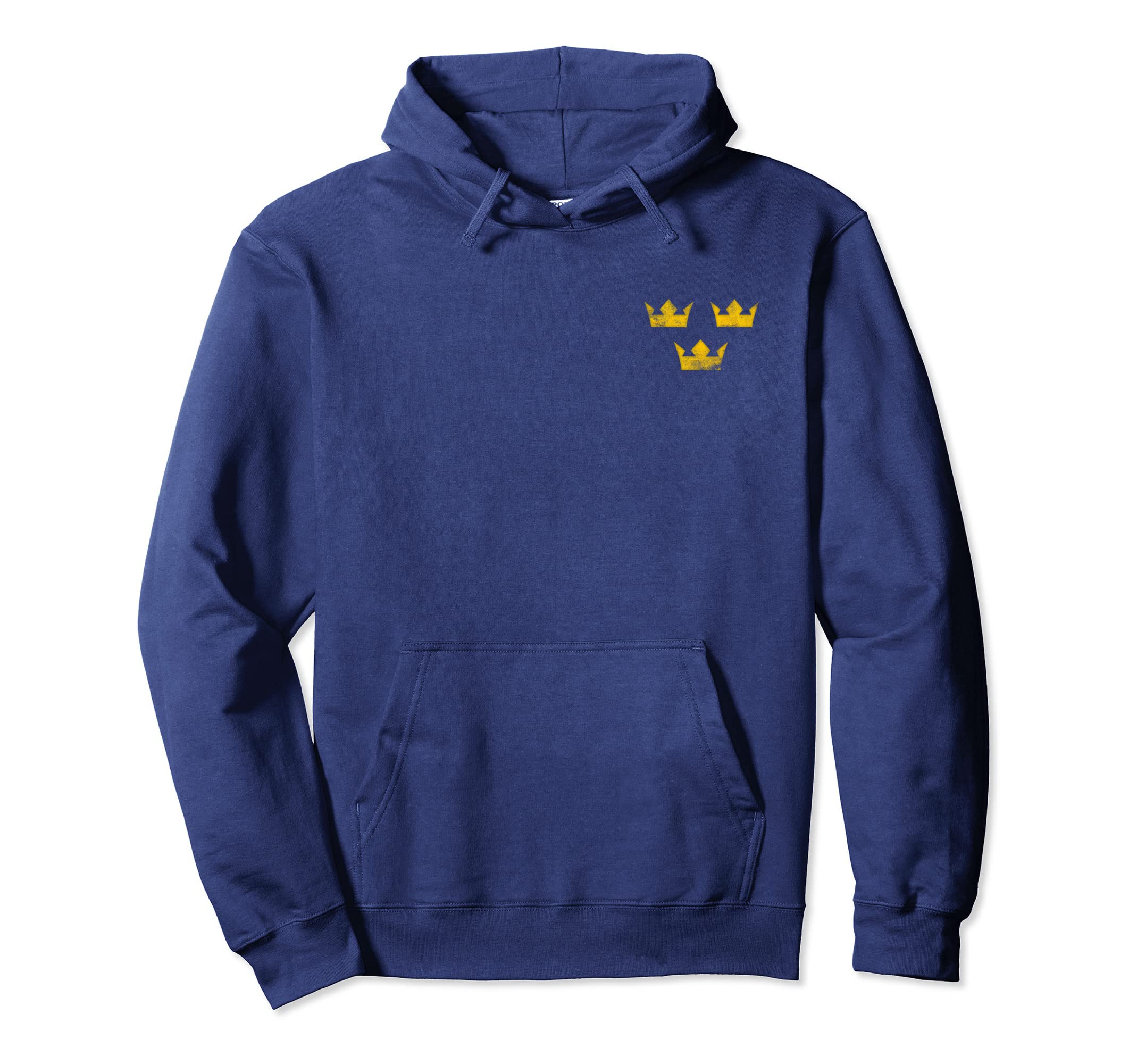 Sweden Hockey Distressed Soccer Sverige Hoodie - Trendy Graphic for Adults - T-Shirt, Sweatshirt, Hoodie