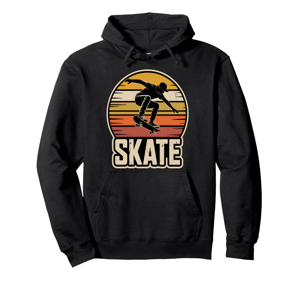 Skateboard Silhouette Skate Hoodie - Streetwear Style for Adults - T-Shirt, Sweatshirt, Hoodie