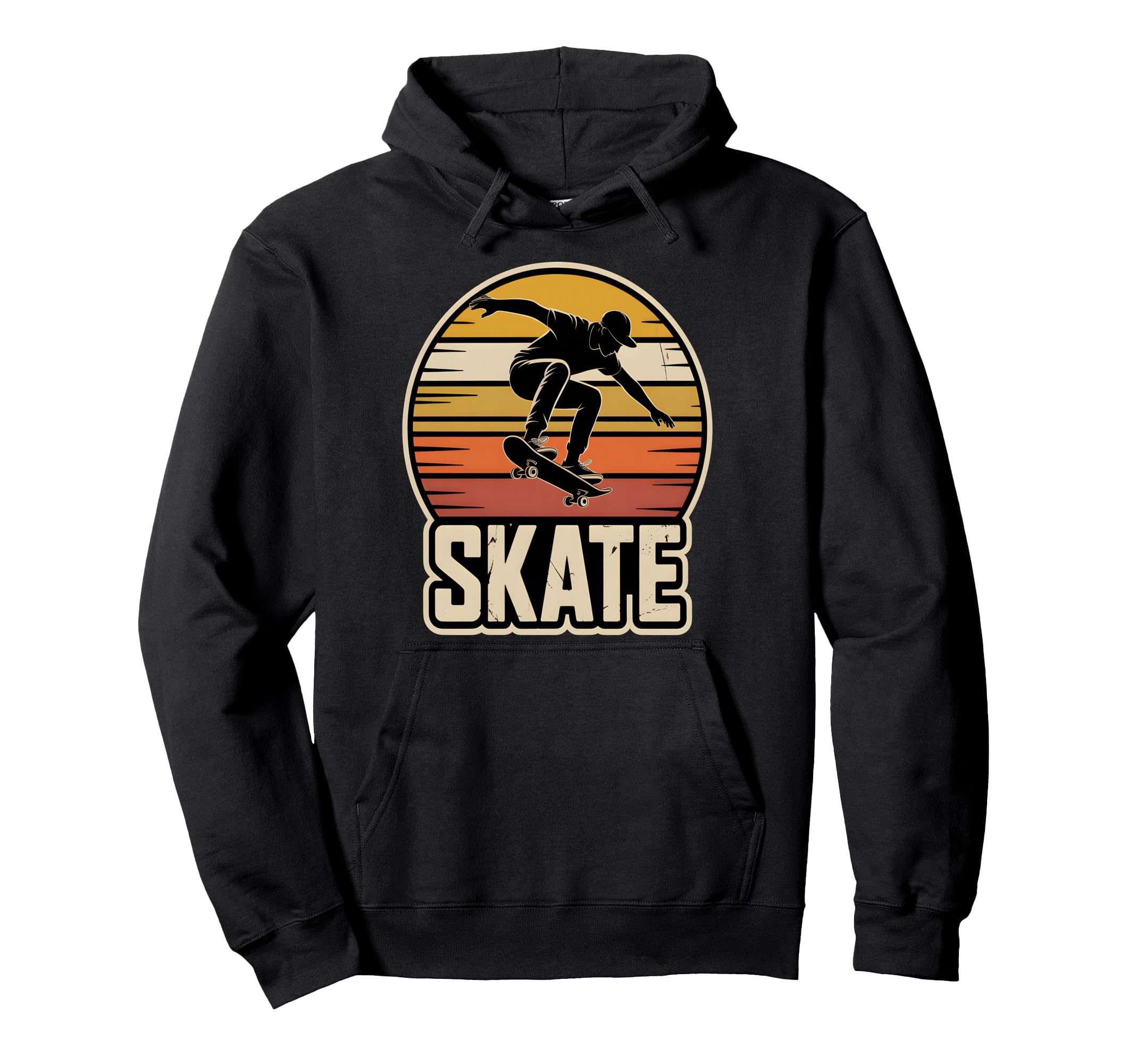 Skateboard Silhouette Skate Hoodie - Streetwear Style for Adults - T-Shirt, Sweatshirt, Hoodie
