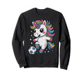 Kawaii Soccer Just Who Loves Sweatshirt - Fun Novelty Design for Adults - T-Shirt, Sweatshirt, Hoodie
