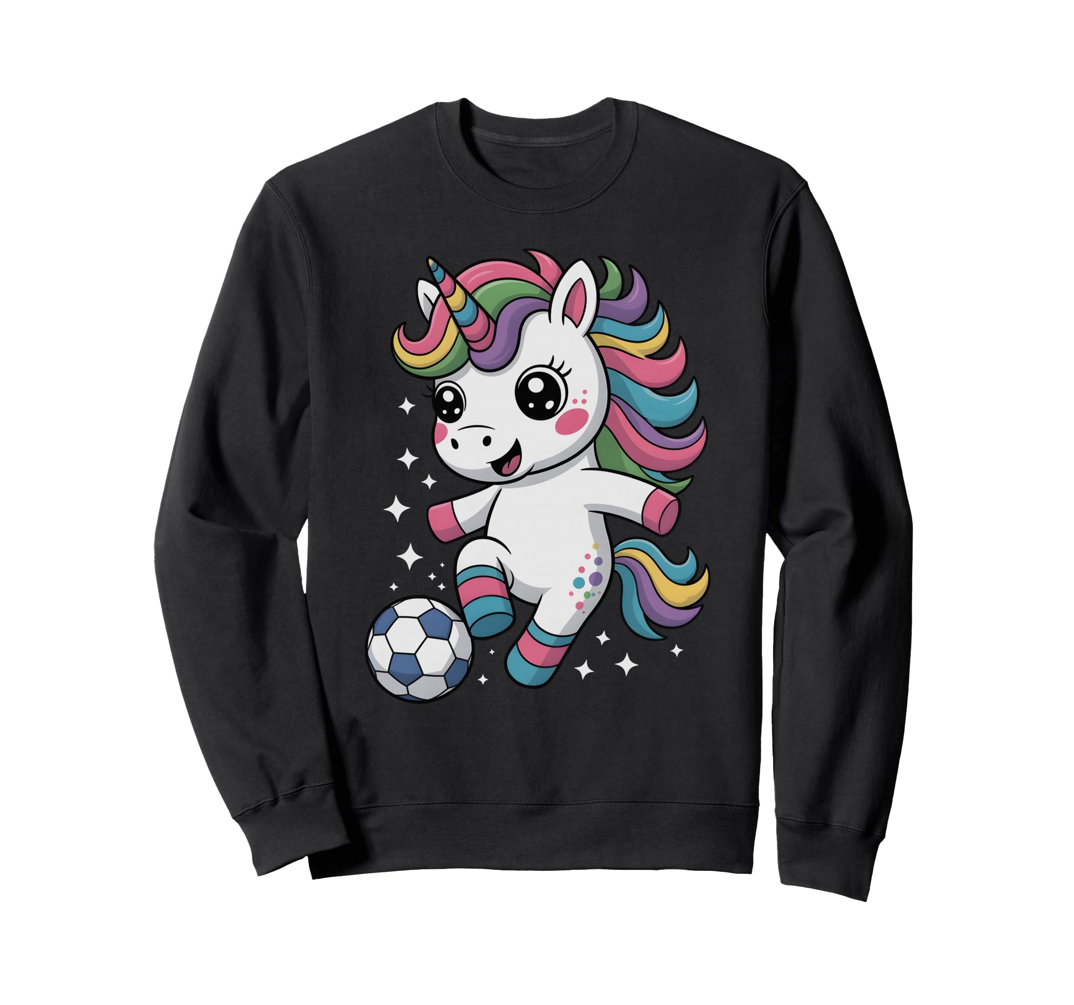 Kawaii Soccer Just Who Loves Sweatshirt - Fun Novelty Design for Adults - T-Shirt, Sweatshirt, Hoodie