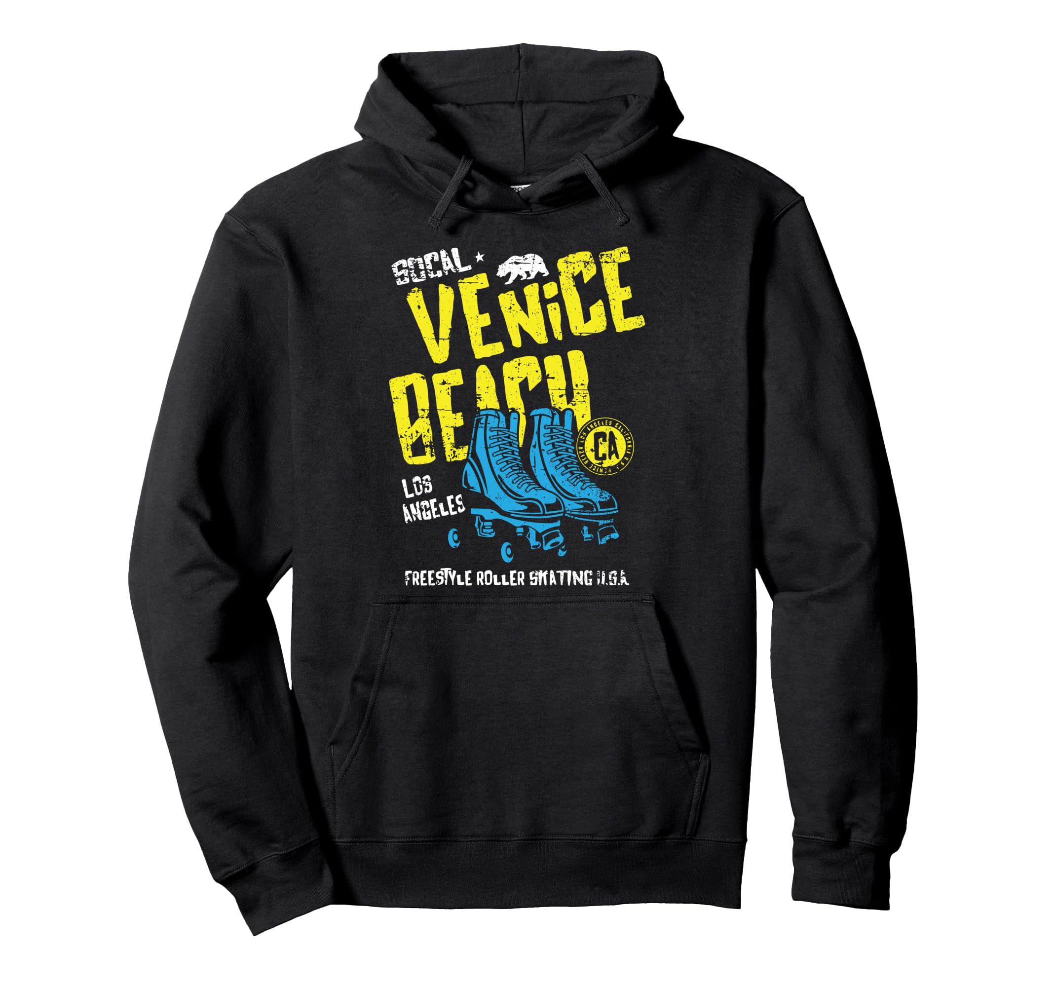 Venice Beach California Roller Skate Hoodie - Streetwear Style Men Women - T-Shirt, Sweatshirt, Hoodie