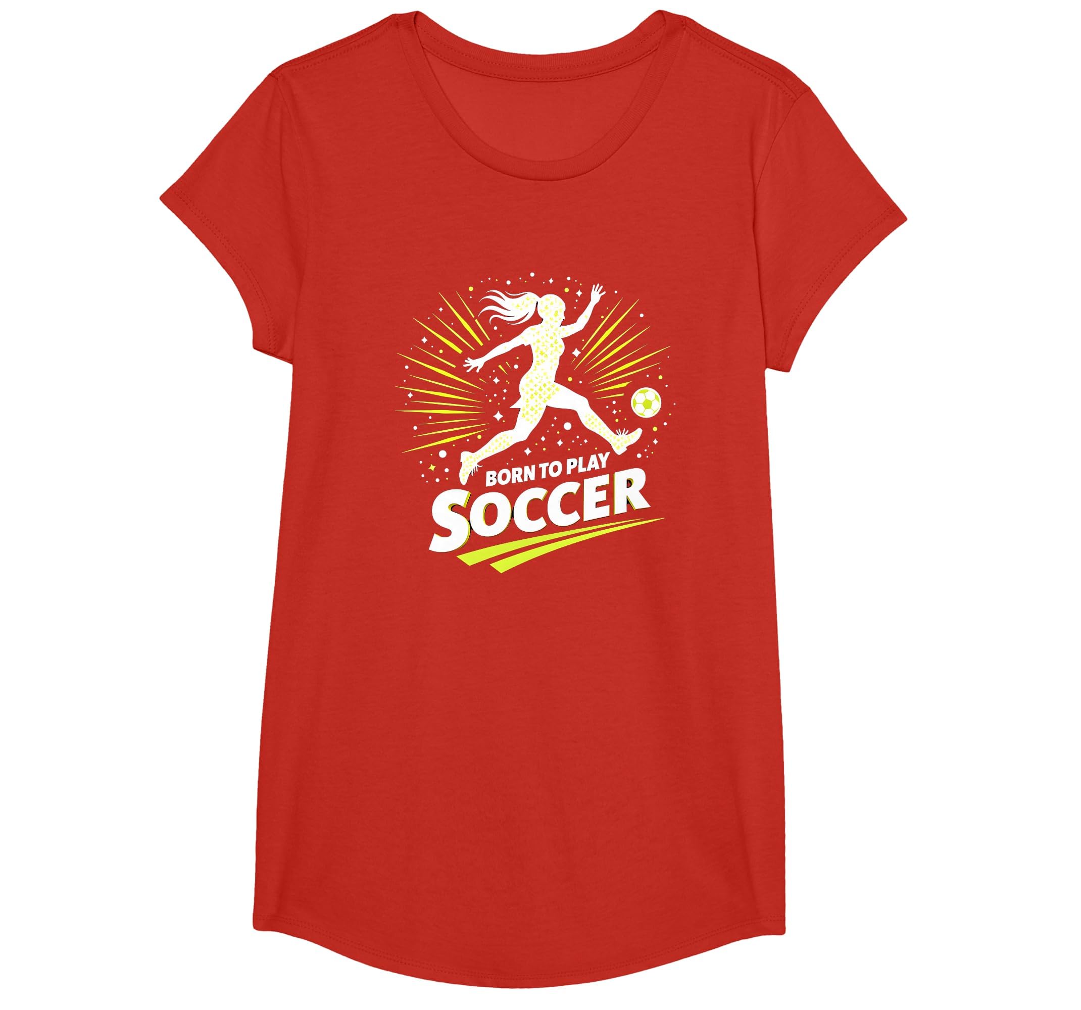 Born To Play Soccer Womens T-Shirt - Casual Everyday Wear Unisex - T-Shirt, Sweatshirt, Hoodie
