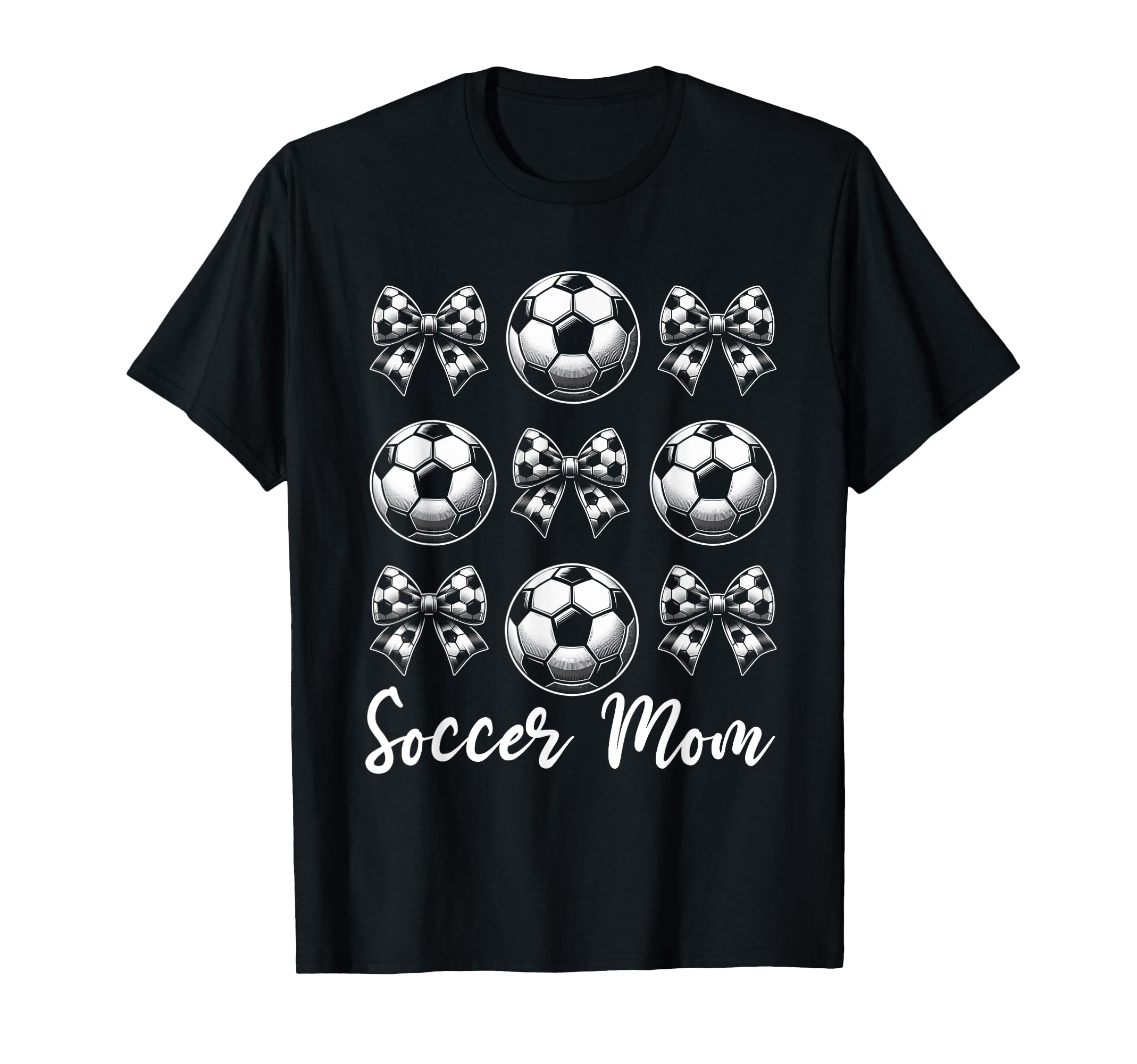 Soccer Mom Bow Soccer Mama Football T-Shirt - Aesthetic Graphic Unisex - T-Shirt, Sweatshirt, Hoodie