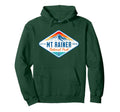Mount Rainer National Park Washington Hoodie - Minimalist Print Unisex - T-Shirt, Sweatshirt, Hoodie