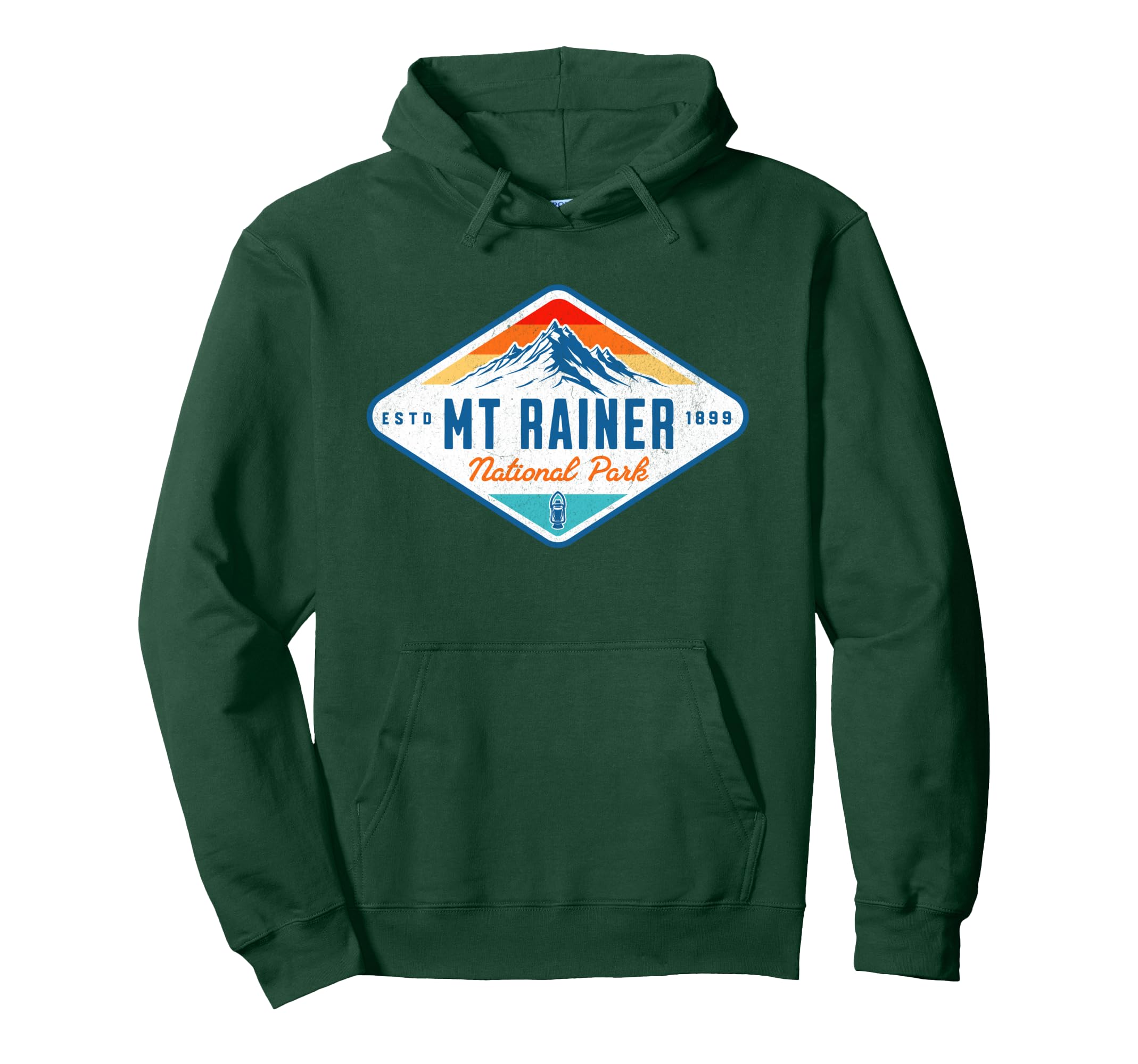 Mount Rainer National Park Washington Hoodie - Minimalist Print Unisex - T-Shirt, Sweatshirt, Hoodie