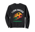 I Love Soccer Vibrant Ball Sweatshirt - Minimalist Print for Adults - T-Shirt, Sweatshirt, Hoodie