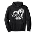 Soccer Aunt Heart Aunt Soccer Hoodie - Casual Everyday Wear Men Women - T-Shirt, Sweatshirt, Hoodie