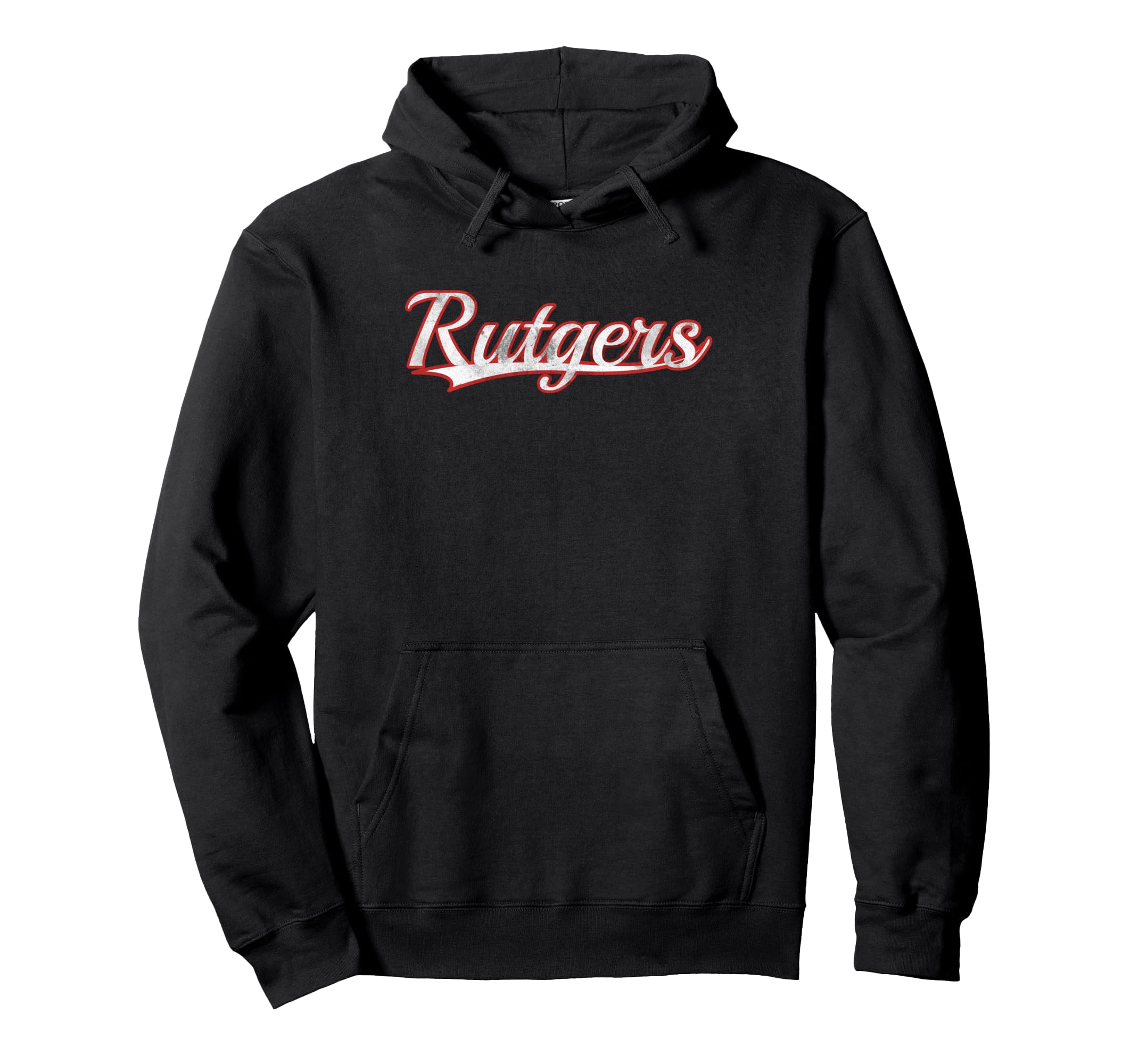 Rutgers New Jersey Varsity Throwback Hoodie - Fun Novelty Design for Adults - T-Shirt, Sweatshirt, Hoodie