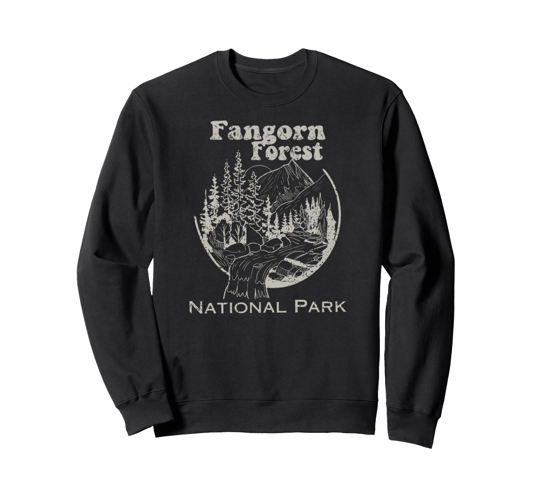 Fangorn Forest National Park Sweatshirt - Aesthetic Graphic Men Women - T-Shirt, Sweatshirt, Hoodie