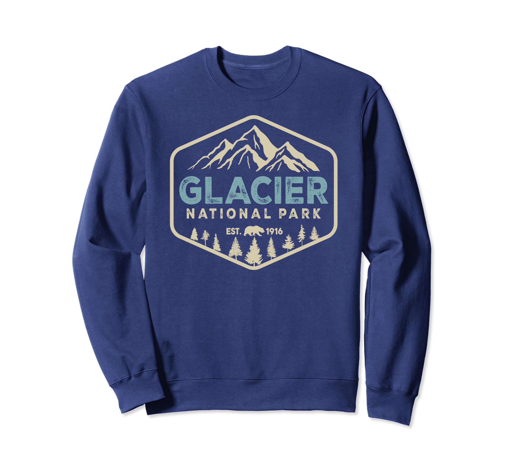 Glacier National Park Mountains Sweatshirt - Novelty Apparel for Adults - T-Shirt, Sweatshirt, Hoodie