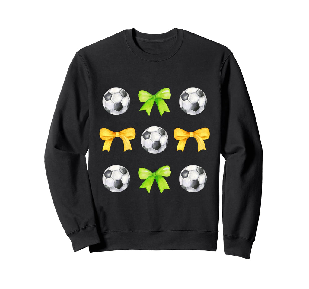 Soccer Balls Bows Womens Soccer Sweatshirt - Minimalist Print Men Women - T-Shirt, Sweatshirt, Hoodie