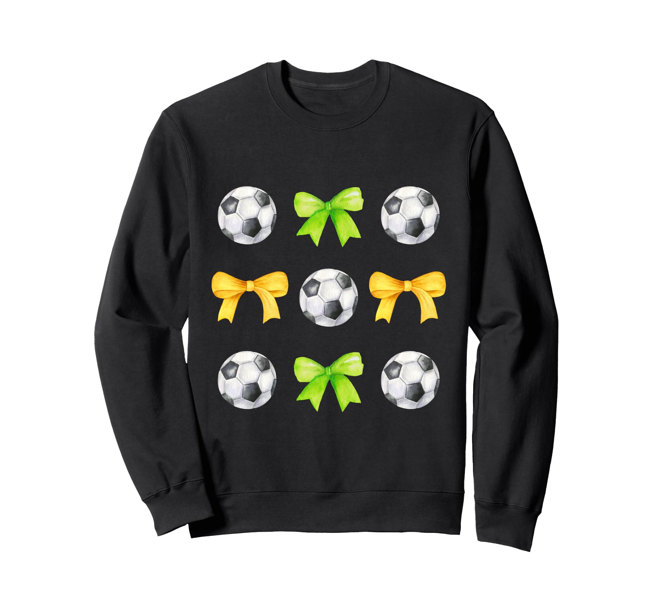 Soccer Balls Bows Womens Soccer Sweatshirt - Minimalist Print Men Women - T-Shirt, Sweatshirt, Hoodie