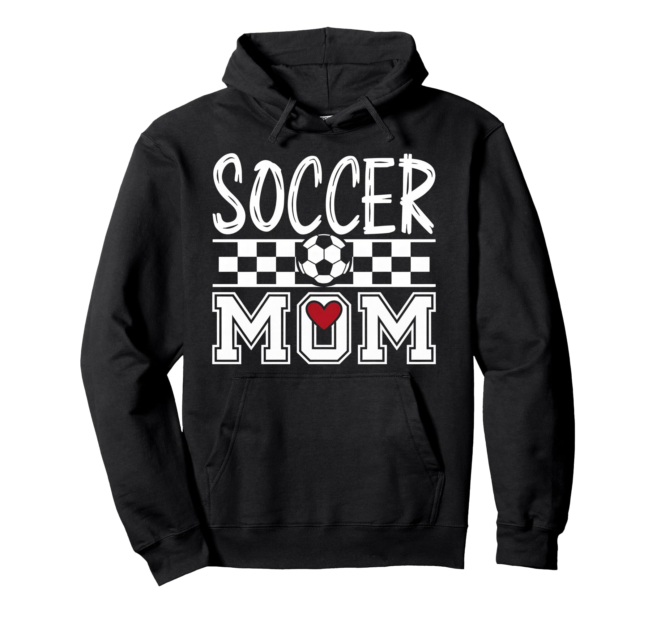 Groovy Soccer Mom Mother Soccer Mom Hoodie - Trendy Graphic for Adults - T-Shirt, Sweatshirt, Hoodie