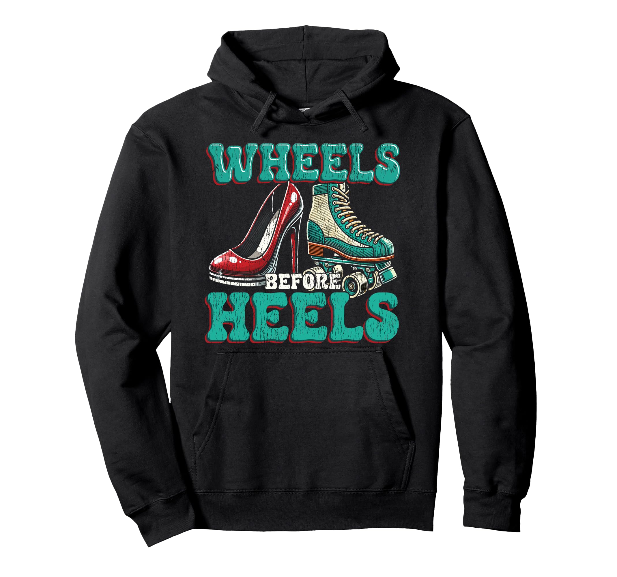 Roller Skating Skate 1970S Wheels Before Hoodie - Trendy Graphic Unisex - T-Shirt, Sweatshirt, Hoodie