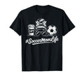 Soccermomlife Soccer Mom Messy Bun T-Shirt - Trendy Graphic for Adults - T-Shirt, Sweatshirt, Hoodie