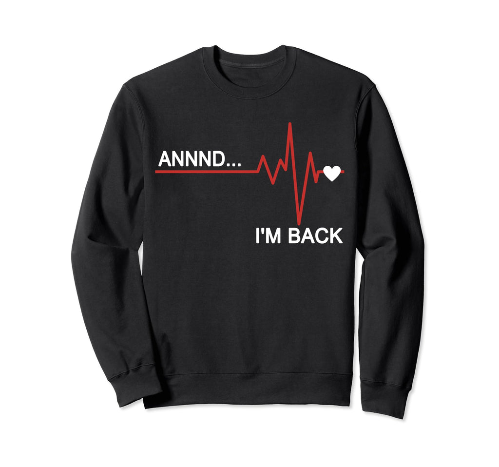 Open Heart Surgery Recovery Sweatshirt - Minimalist Print for Adults - T-Shirt, Sweatshirt, Hoodie