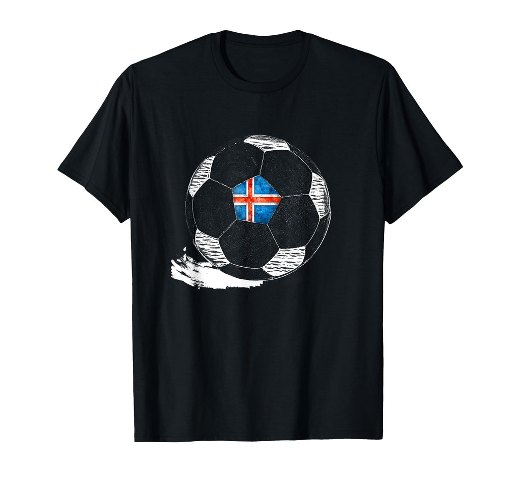 Soccer Iceland Flag Icelanders Pride T-Shirt - Unique Graphic Men Women - T-Shirt, Sweatshirt, Hoodie