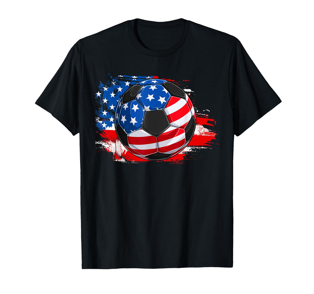 Soccer Independence Day 4Th July T-Shirt - Fun Novelty Design Unisex - T-Shirt, Sweatshirt, Hoodie