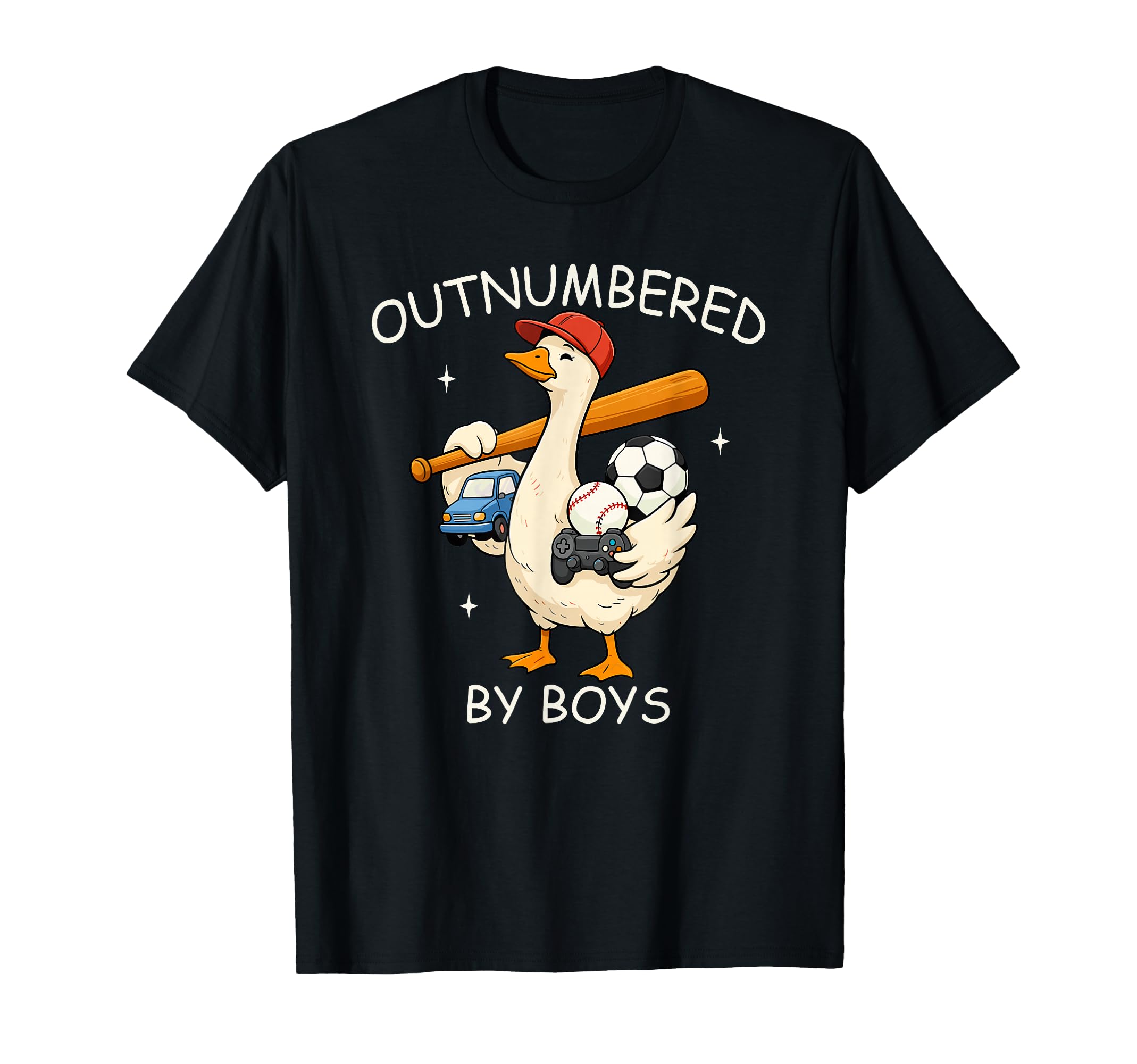 Outnumbered Goose Mothers Day Mom T-Shirt - Fun Novelty Design for Adults - T-Shirt, Sweatshirt, Hoodie