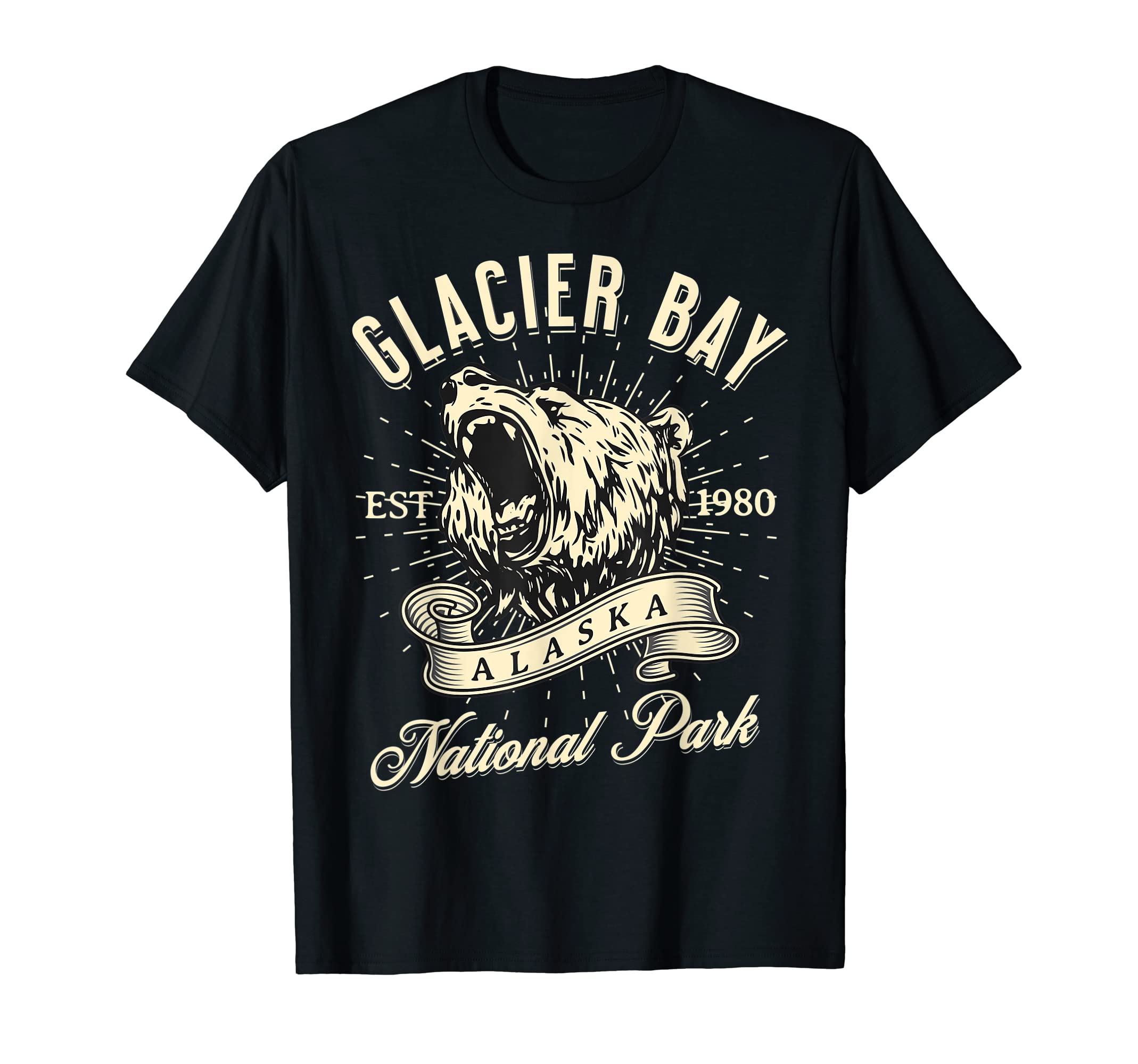 Glacier Bay National Park Alaska Bear T-Shirt - Trendy Graphic Men Women - T-Shirt, Sweatshirt, Hoodie