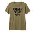 Soccer Mom Leopard Tri Blend T-Shirt - Graphic Print for Adults - T-Shirt, Sweatshirt, Hoodie