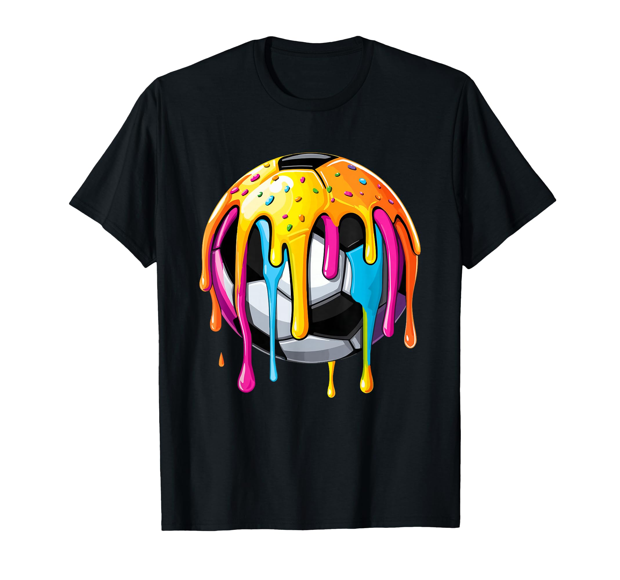 Colorful Soccer Accessories Drip Vibe T-Shirt - Trendy Graphic Men Women - T-Shirt, Sweatshirt, Hoodie