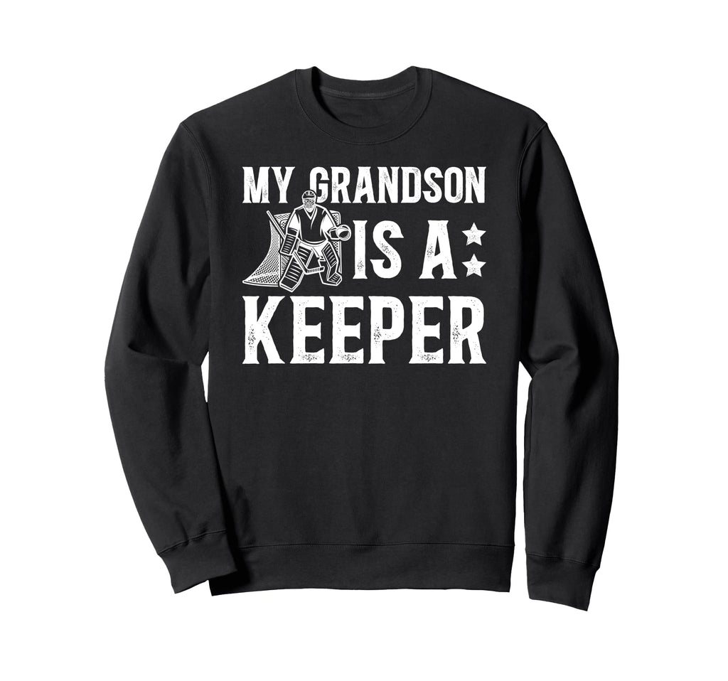 Ice Hockey Keeper Grandpa Hockey Sweatshirt - Streetwear Style for Adults - T-Shirt, Sweatshirt, Hoodie