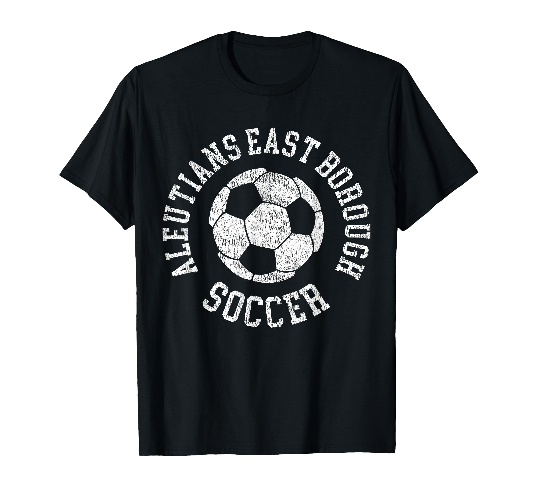 Aleutians East Borough Soccer Distressed T-Shirt - Graphic Print Men Women - T-Shirt, Sweatshirt, Hoodie