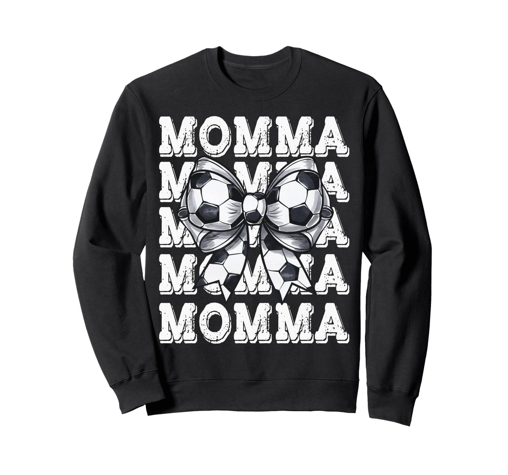 Coquette Soccer Momma Matching Sweatshirt - Casual Everyday Wear Men Women - T-Shirt, Sweatshirt, Hoodie