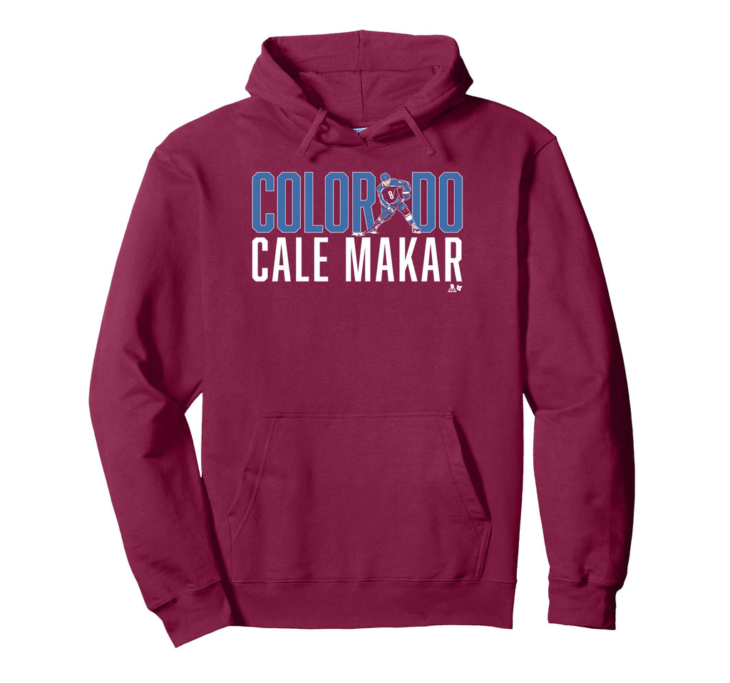 Cale Makar Letter Star Colorado Hoodie - Fun Novelty Design for Adults - T-Shirt, Sweatshirt, Hoodie