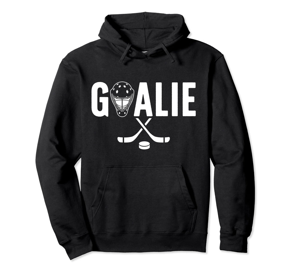 Ice Hockey Goalie Goaltender Ice Hoodie - Fun Novelty Design Men Women - T-Shirt, Sweatshirt, Hoodie