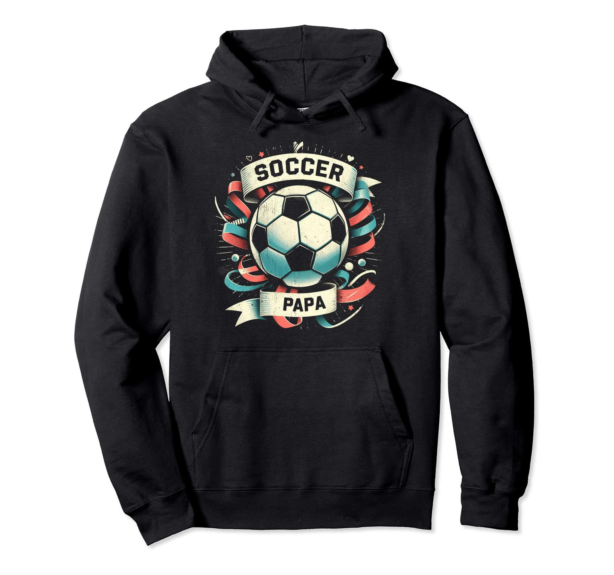 Soccer Papa Family Matching Dad Fathers Day Hoodie - Trendy Graphic Unisex - T-Shirt, Sweatshirt, Hoodie