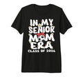 My Senior Mom Era Groovy Soccer T-Shirt - Streetwear Style for Adults - T-Shirt, Sweatshirt, Hoodie