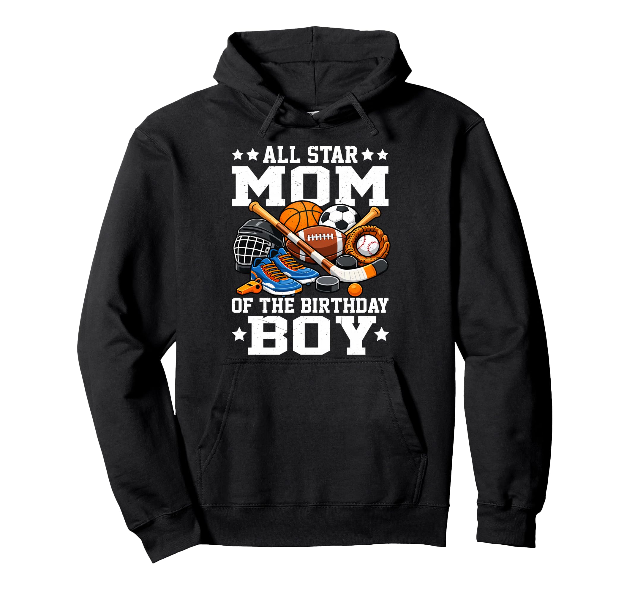 Ll Star Mom Birthday Basketball Hoodie - Aesthetic Graphic Men Women - T-Shirt, Sweatshirt, Hoodie